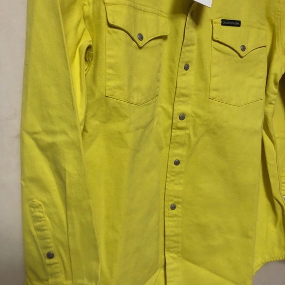 Men’s denim bottoms down casual shirt - Picture 3 of 5